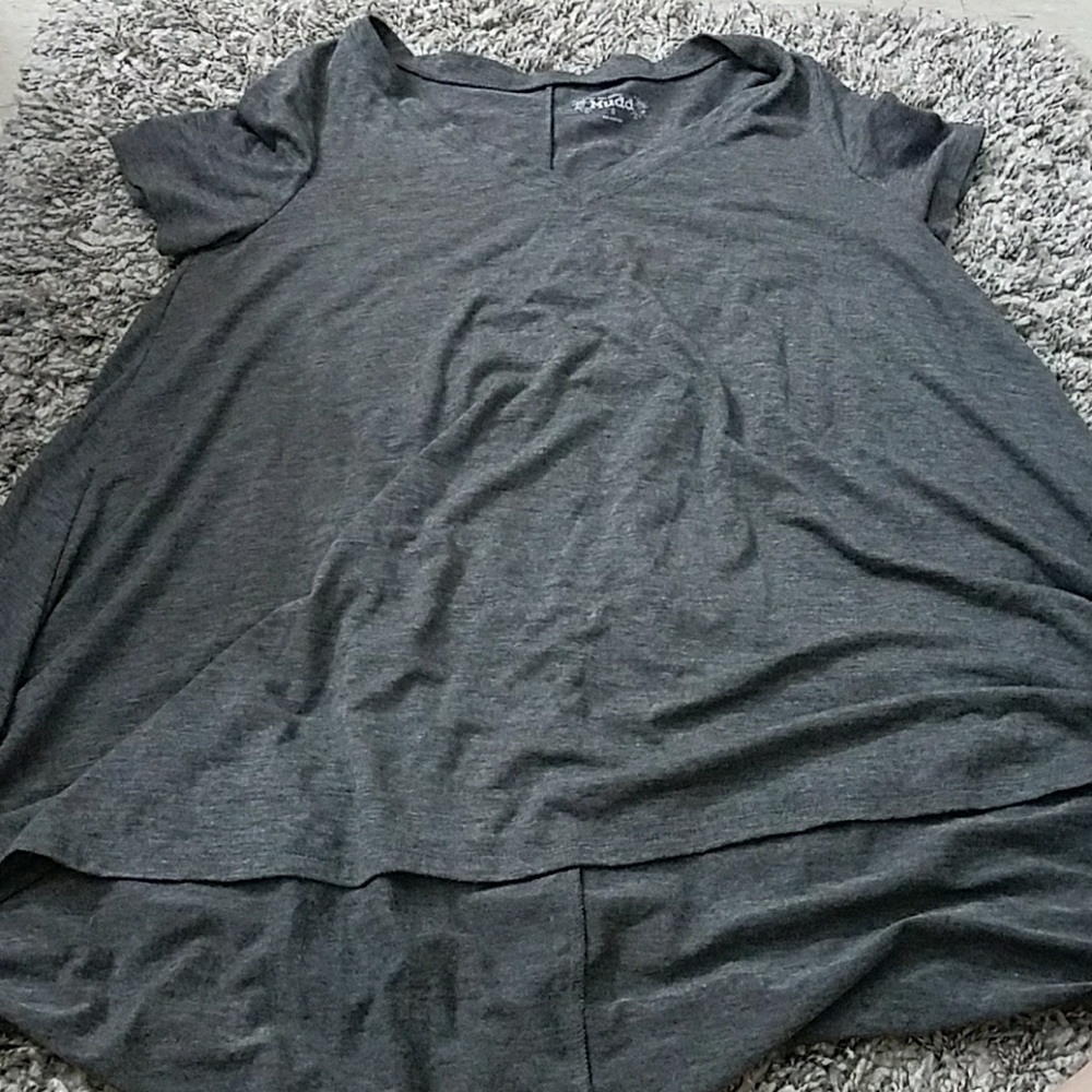 Grey hi low shirt